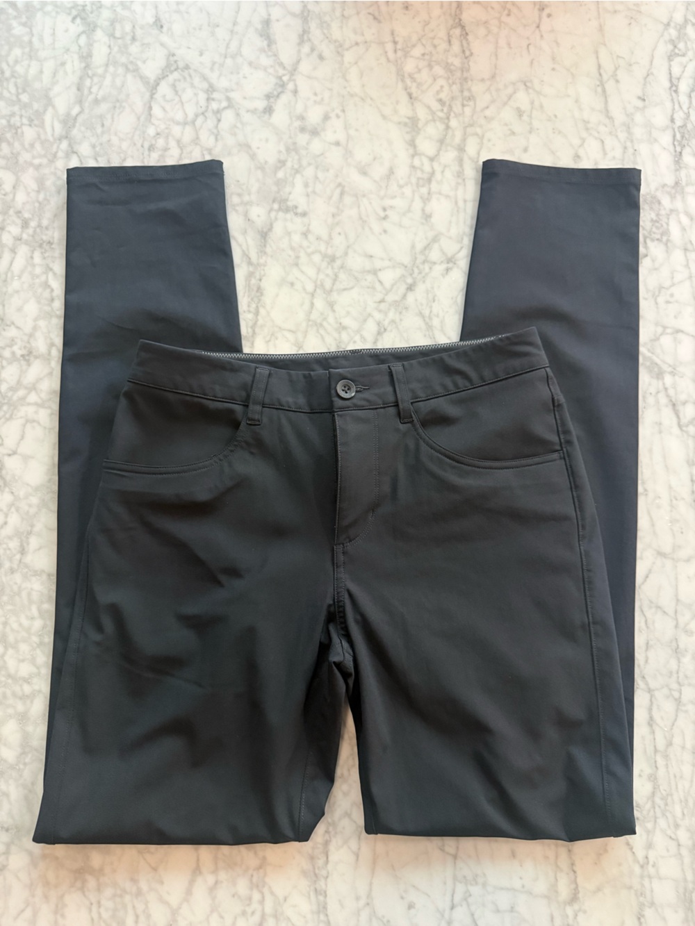 Viori Men's Black Stretch Casual Pants